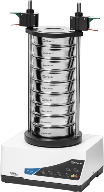 Retsch Vibratory Sieve Shakers AS 200 Control, for test sieves up to 203 mm | 8” Ø, 100–240 V, 50/60 Hz, incl. test report acc. to EN 10204 2.2