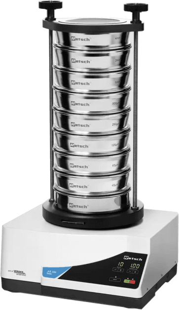 Retsch Vibratory Sieve Shakers AS 200 Basic, for test sieves up to 203 mm | 8” Ø, 230 V, 50 Hz