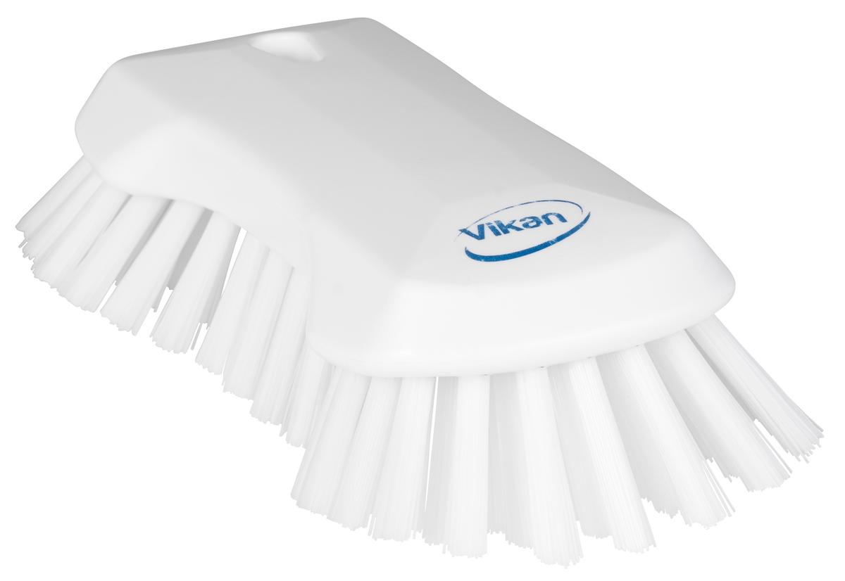 Vikan XL Hand Brush, 230 mm, Very hard, White