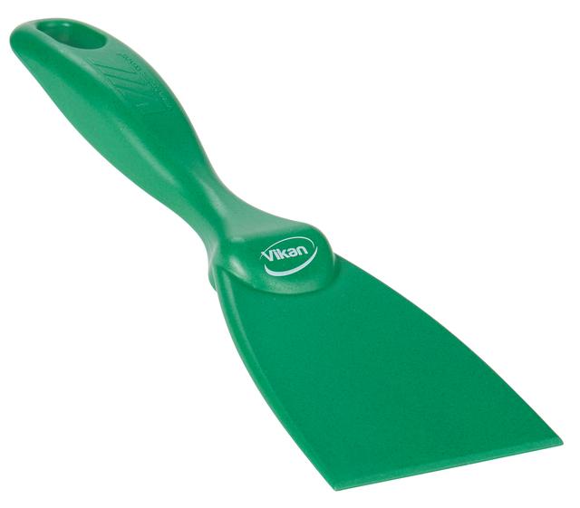 Vikan Hand Scraper, Metal Detectable, 75 mm, Green