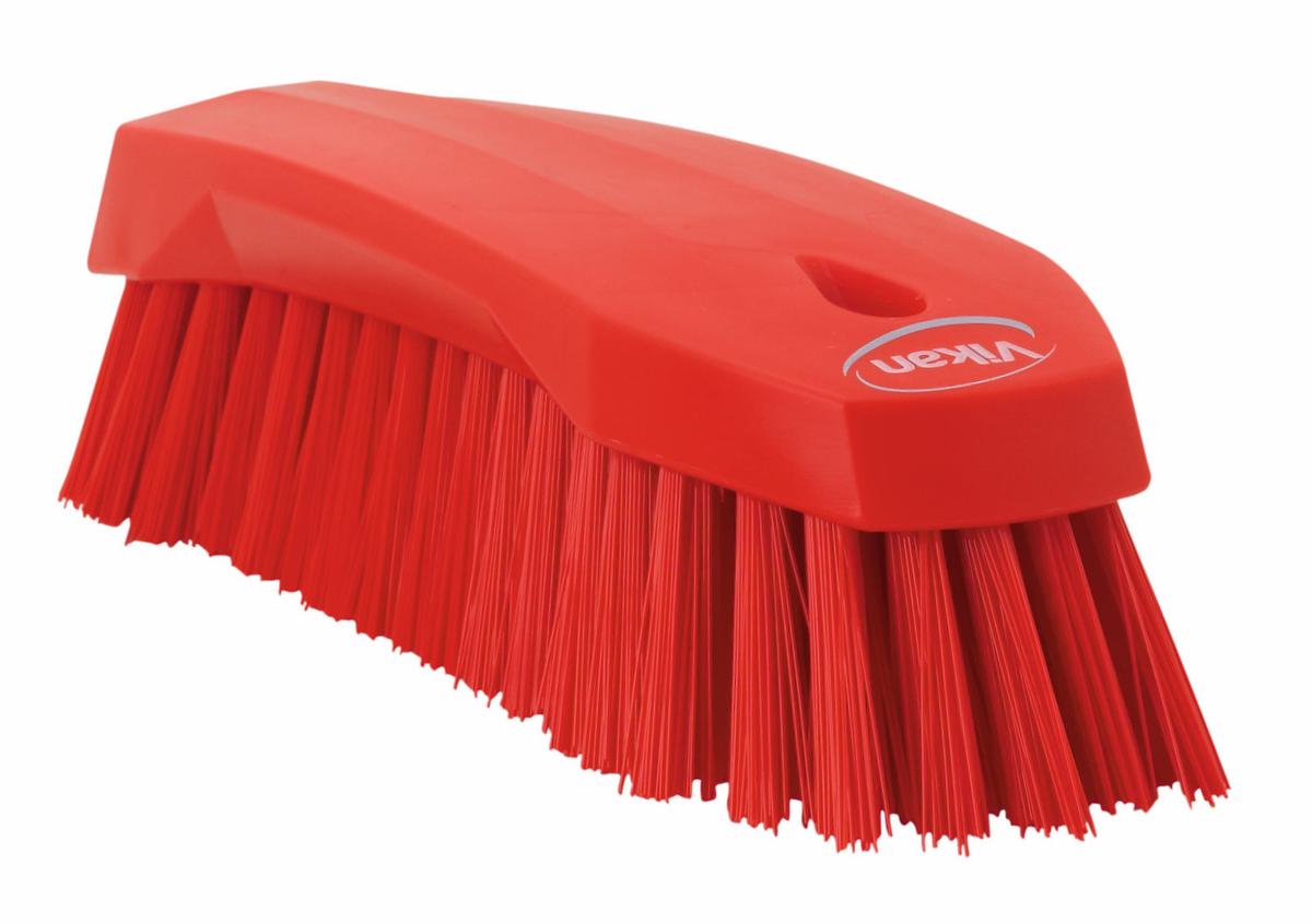 Vikan Hand Brush L, 200 mm, Hard, Red