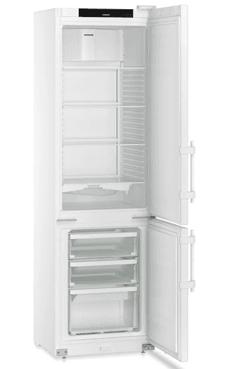 Liebherr SCFfg 4002 laboratory fridge-freezer combination, +3 °C ... +16 °C / −9 °C ... −30 °C, 199 L / 62 L, plastic interior, steel doors, with SmartFrost