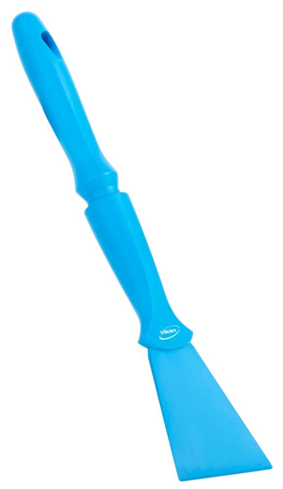 Nylon Scraper with Threaded Handle, 100 mm, Blue