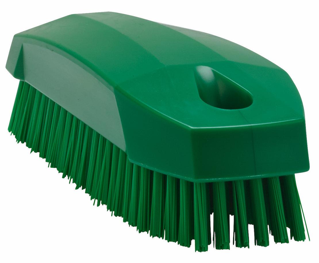 Vikan Hand Brush S / Nailbrush, 130 mm, Hard, Green