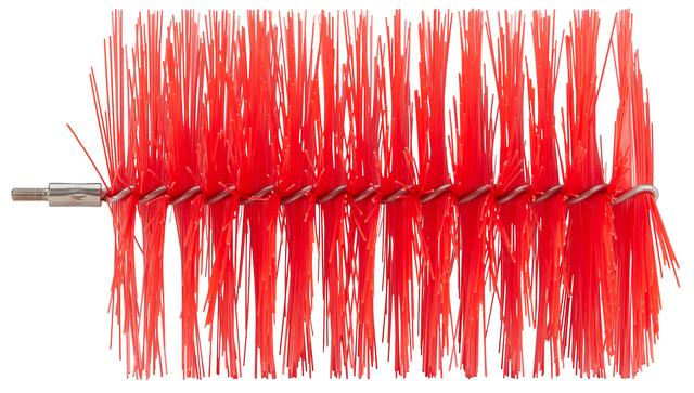 Vikan Tube Brush f/flexible handle 53515 or 53525, Ø120 mm, 210 mm, Medium, Red