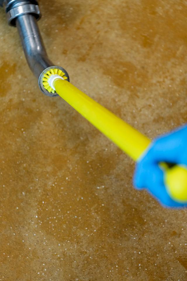 Ultra Hygienic Handle, Ø32 mm, 1000 mm, Yellow