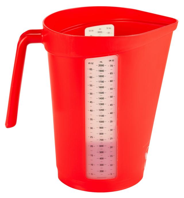 Measuring jug, 2 litre, , Red