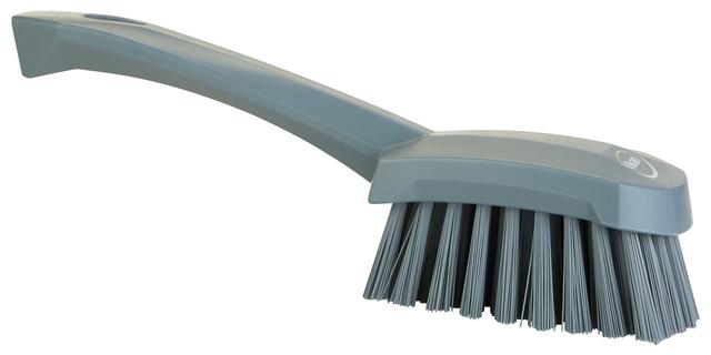 Washing Brush w/short Handle, 270 mm, Hard, Grey