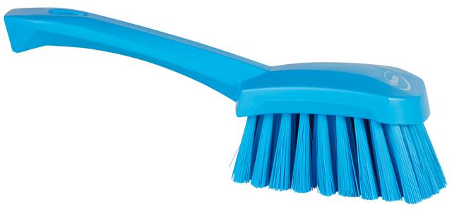 Vikan Washing Brush w/short Handle, 270 mm, Soft, Blue