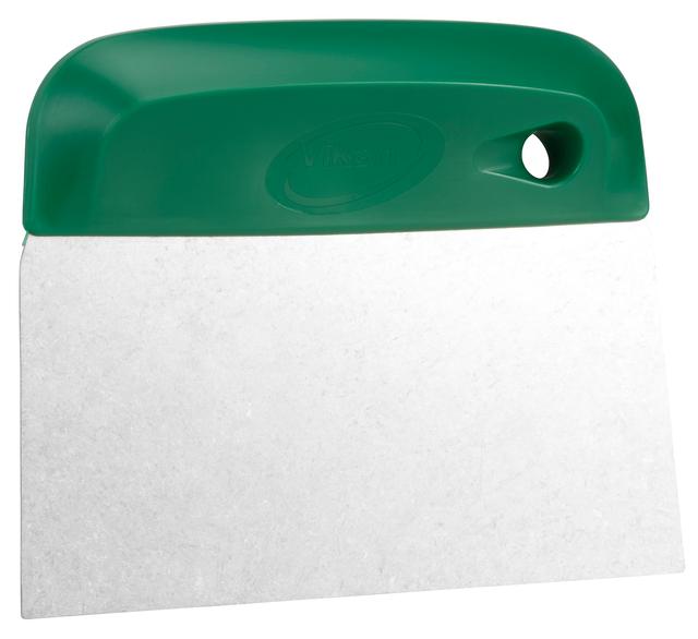 Vikan Dough Cutter/Scraper, Stainless Steel Blade, Flexible, 146 mm, Green