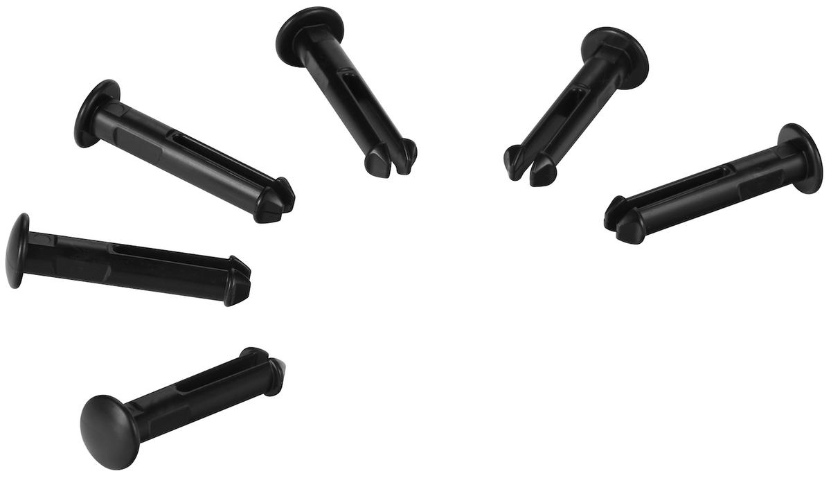 Vikan 6 spare part pins for 1011x & 1013x, Black