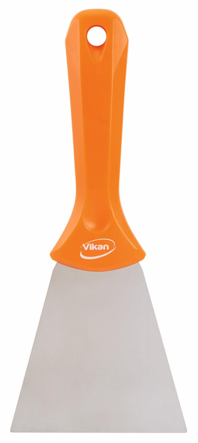 Stainless Steel Hand Scraper, 100 mm, Orange