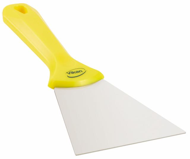 Stainless Steel Hand Scraper, 100 mm, Yellow