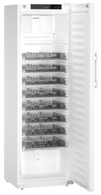 Liebherr HMFvh 4001 pharmaceutical refridgerator, +5 °C, 394 L, (mm) 597 x 654 x 1884, with medicine drawers, fan-assisted cooling, compliant with DIN 13277, steel door