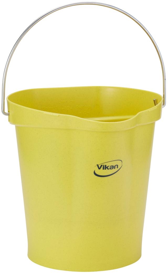 Vikan Bucket, Metal Detectable, 12 Litre, Yellow