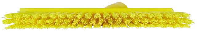 Vikan Dustpan Broom with Angled Thread, 250 mm, Medium, Yellow