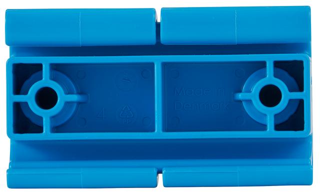 Vikan Hygienic Wall Bracket, Double Hook Module, 83 mm, Blue