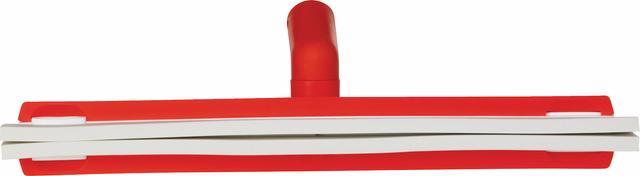 Revolving Neck Floor squeegee w/Replacement Cassette, 400 mm, , Red