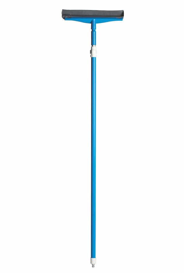 Aluminium Telescopic waterfed Handle w/metal coupling, 1600 mm, , Blue