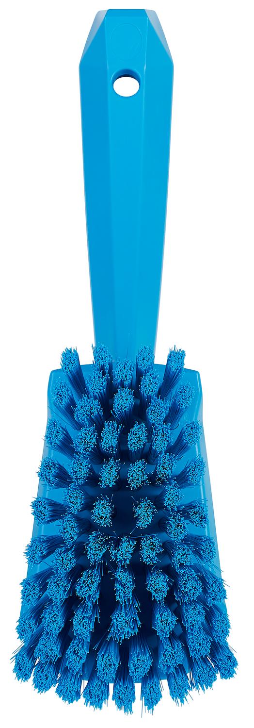 Vikan Washing Brush w/short Handle, 270 mm, Soft, Blue