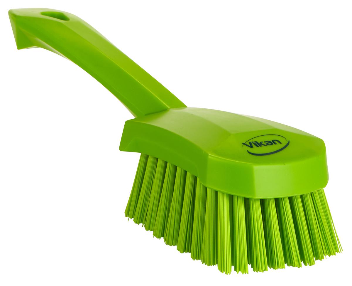 Washing Brush w/short Handle, 270 mm, Hard, Lime