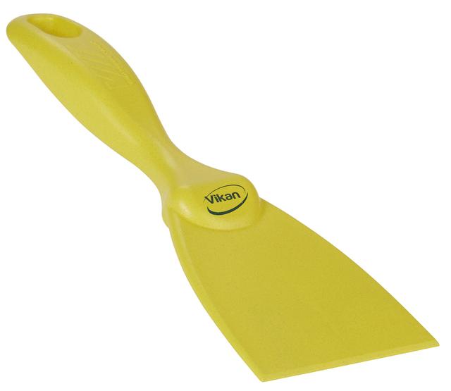 Vikan Hand Scraper, Metal Detectable, 75 mm, Yellow