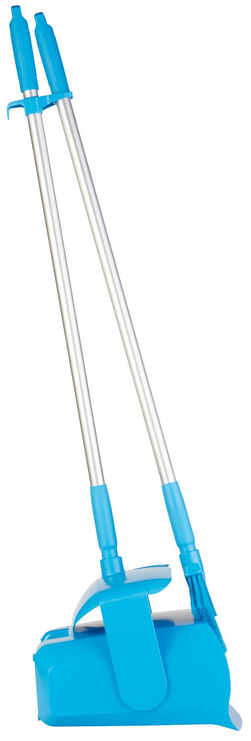 Vikan Dustpan set, closable with broom, 335 mm, Medium, Blue