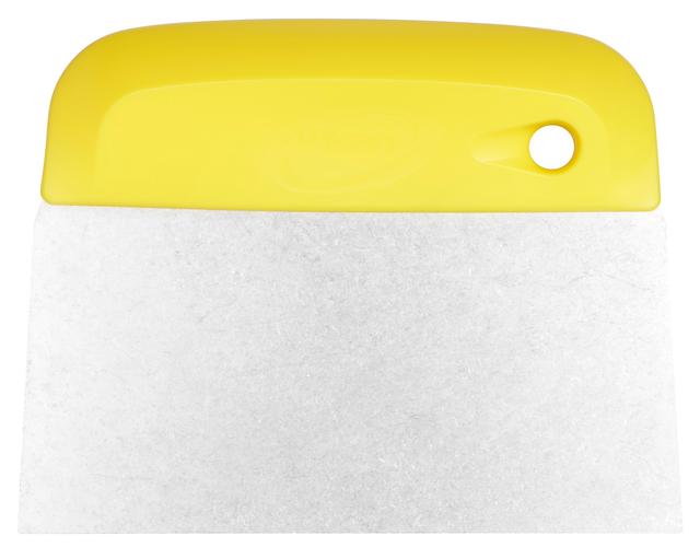 Vikan Dough Cutter/Scraper, Stainless Steel Blade, Flexible, 146 mm, Yellow