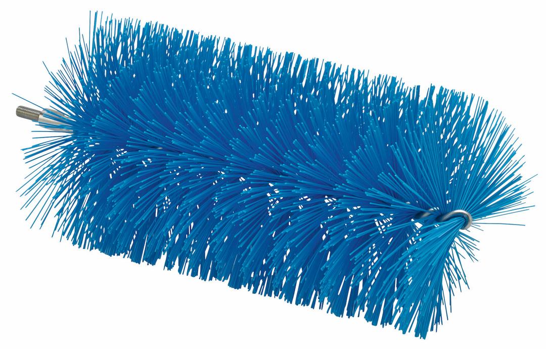 Tube Brush f/flexible handle 53515 or 53525, Ø90 mm, 200 mm, Medium, Blue