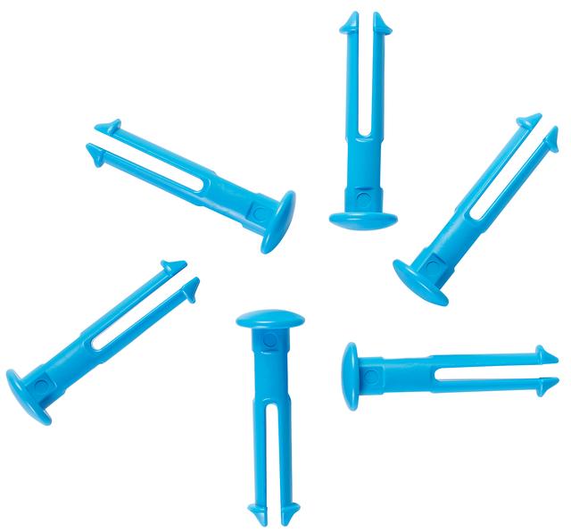 Vikan 6 spare part pins for 1011x & 1013x, Blue