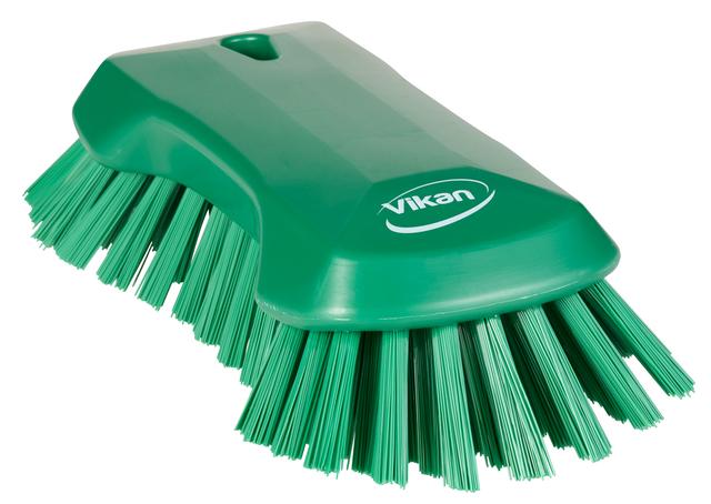 Vikan XL Hand Brush, 230 mm, Very hard, Green