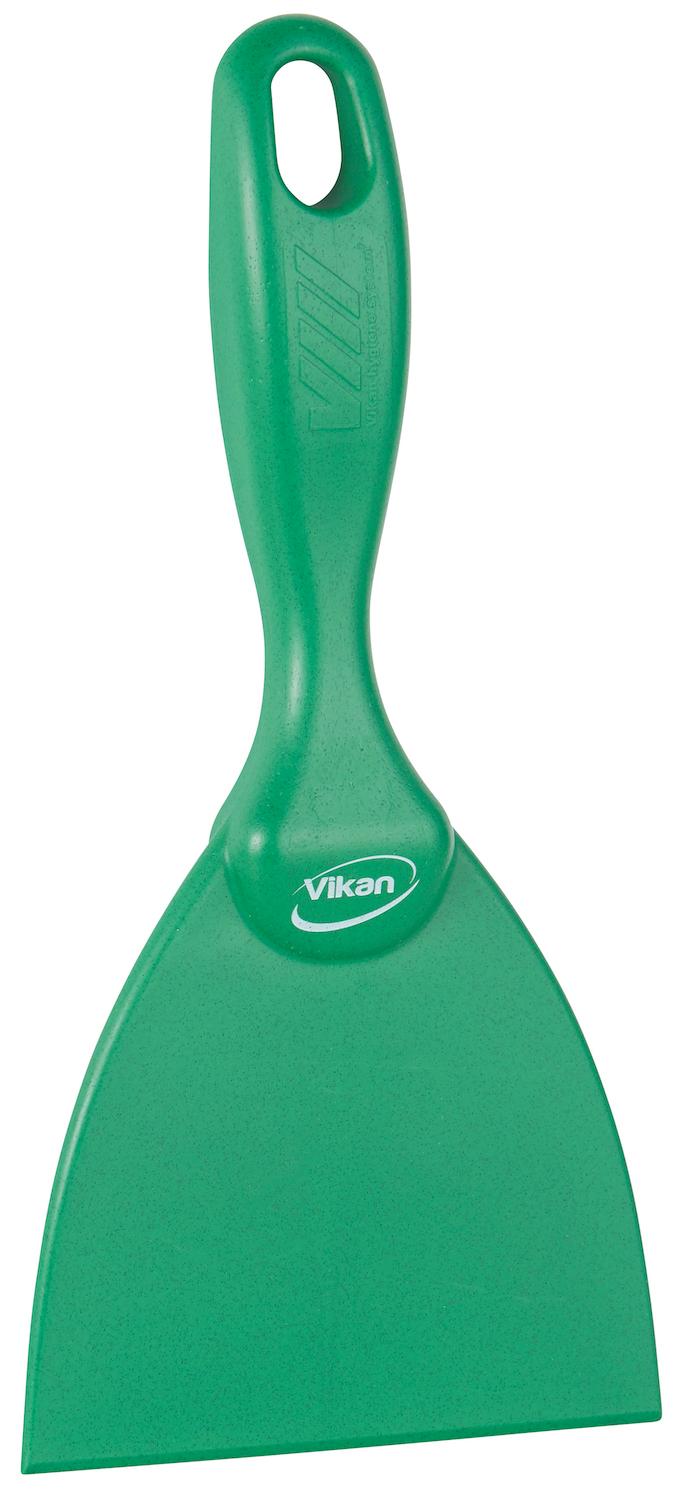 Vikan Hand Scraper, Metal Detectable, 102 mm, Green