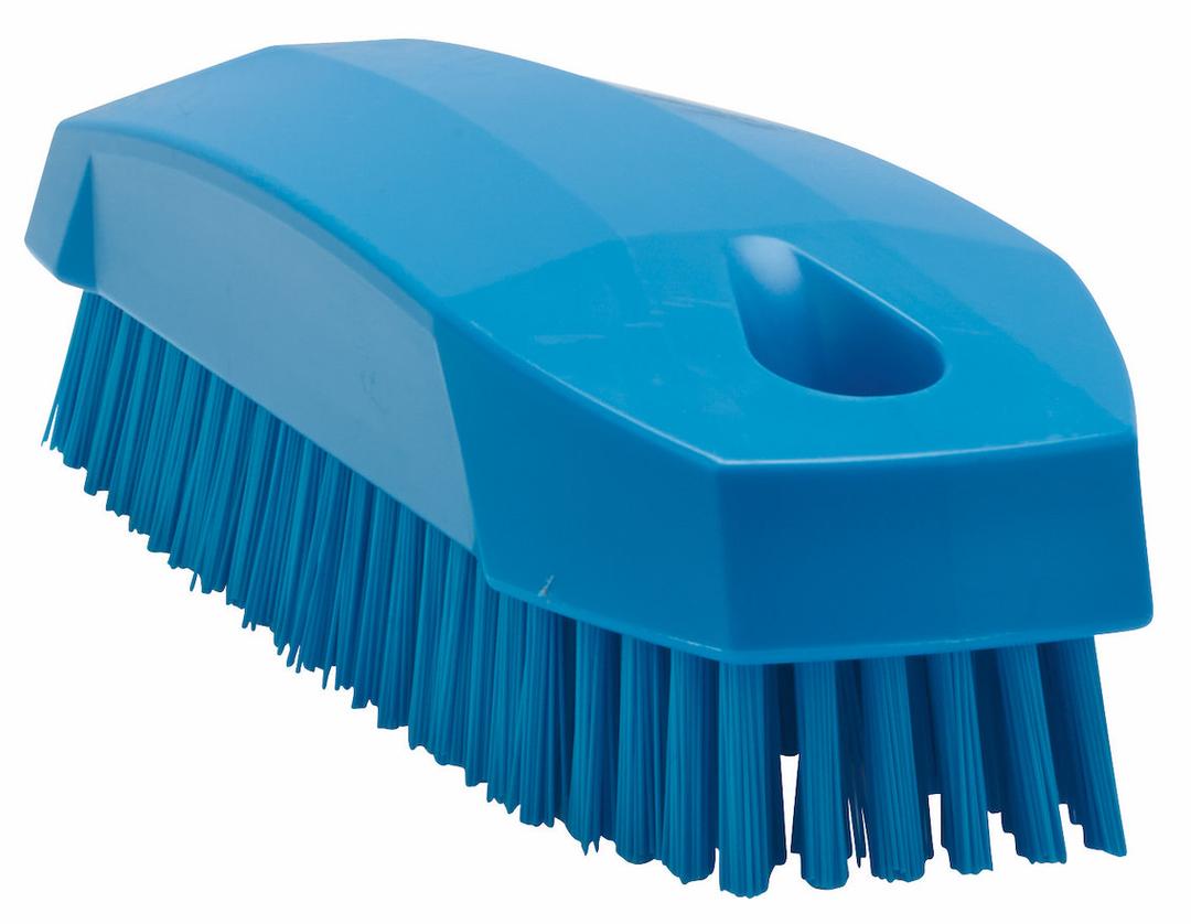 Vikan Hand Brush S / Nailbrush, 130 mm, Hard, Blue