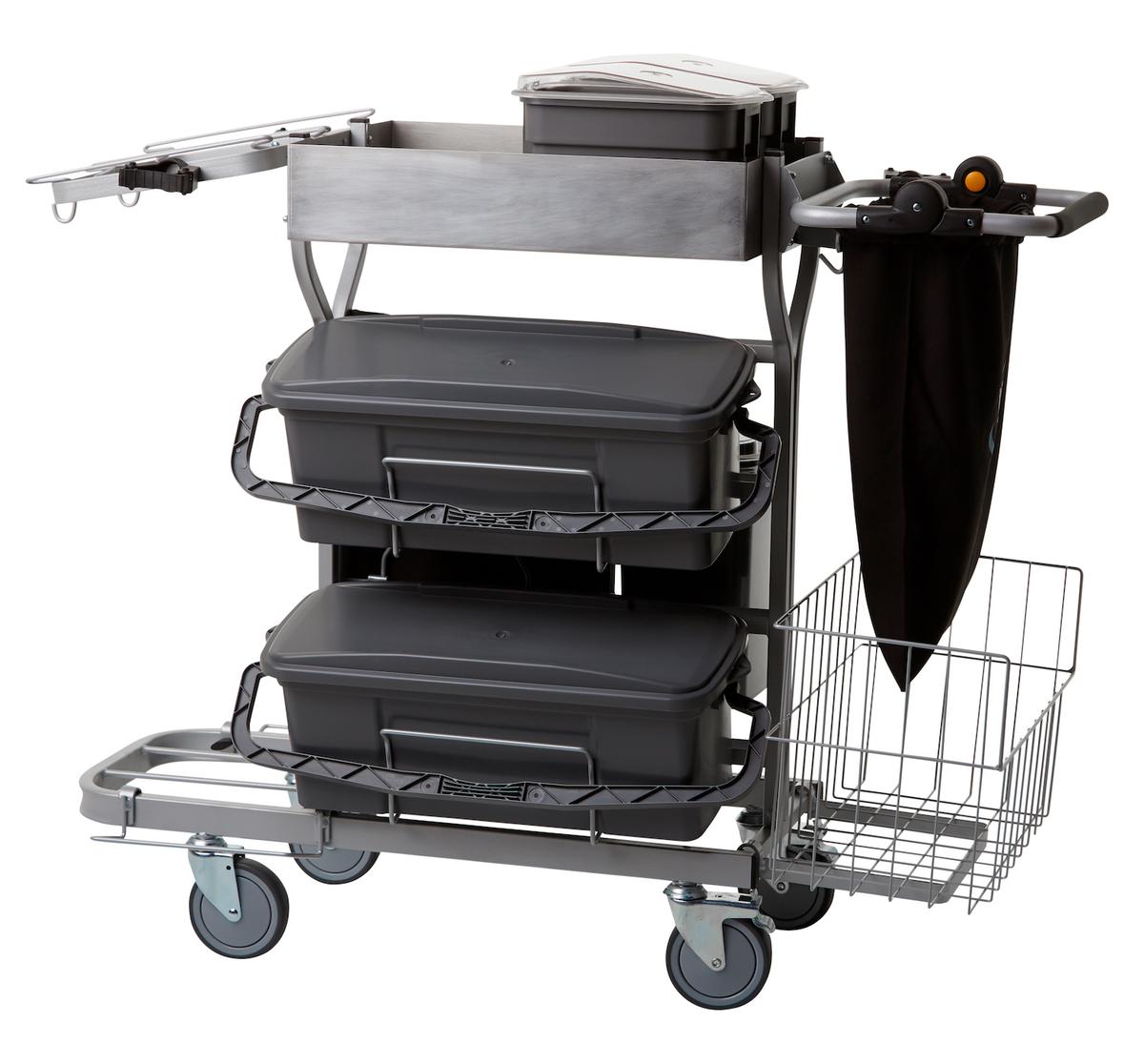 Compact Cleaning Trolley Plus , 40 cm, Grey