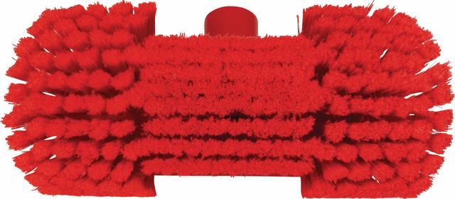 Washing Brush w/Angle adjustment, waterfed, 240 mm, Soft/split, Red