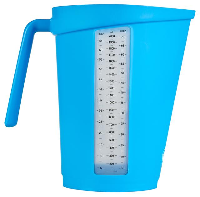 Measuring jug, 2 litre, , Blue