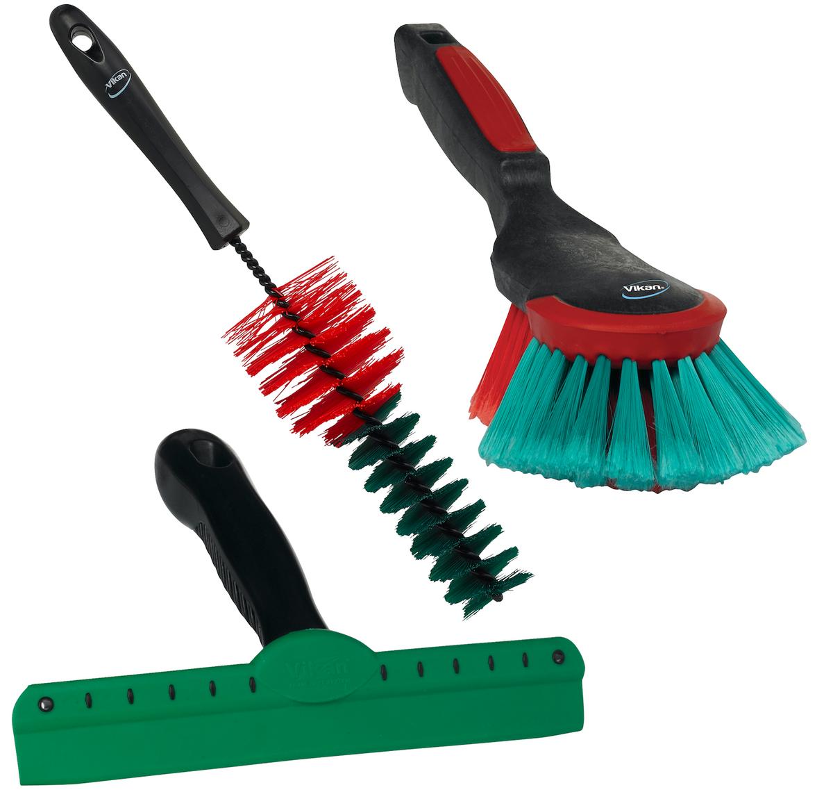 Transport campaign Kit, 2 brushes & 1 250 mm Wipe-N-Shine, 340 mm, Black