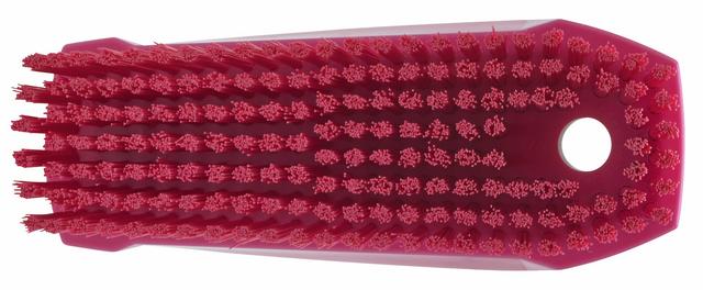 Vikan Hand Brush S / Nailbrush, 130 mm, Hard, Pink