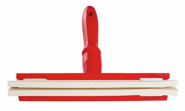 Hand Squeegee w/Replacement Cassette, 250 mm, , Red