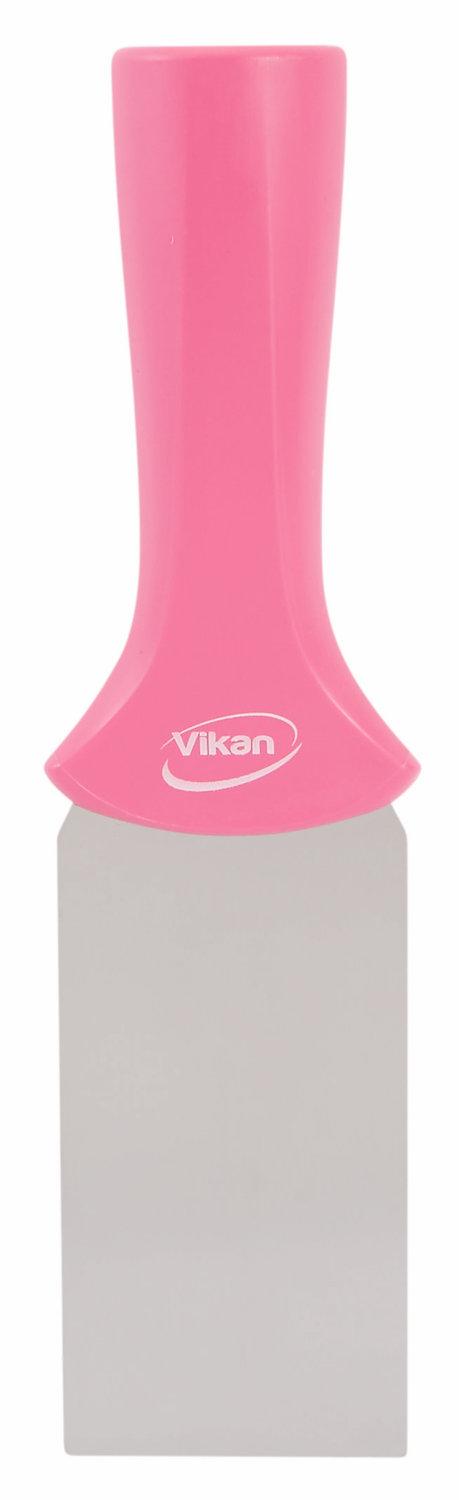 Stainless Steel Scraper with Threaded Handle, 50 mm, Pink