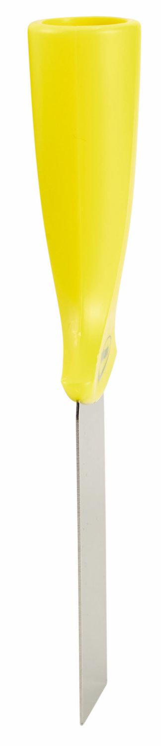 Stainless Steel Scraper with Threaded Handle, 50 mm, Yellow