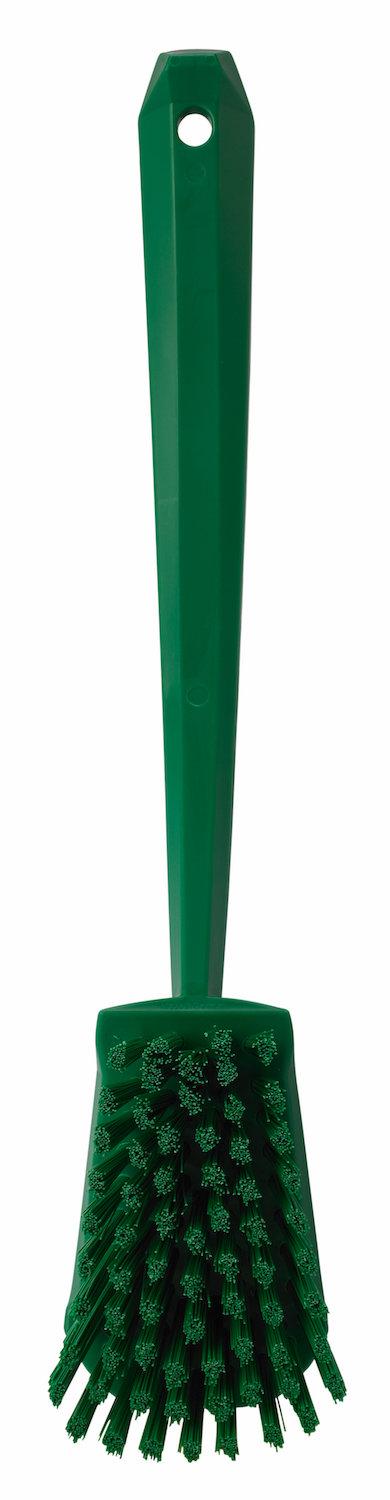 Vikan Washing Brush w/long handle, 415 mm, Hard, Green