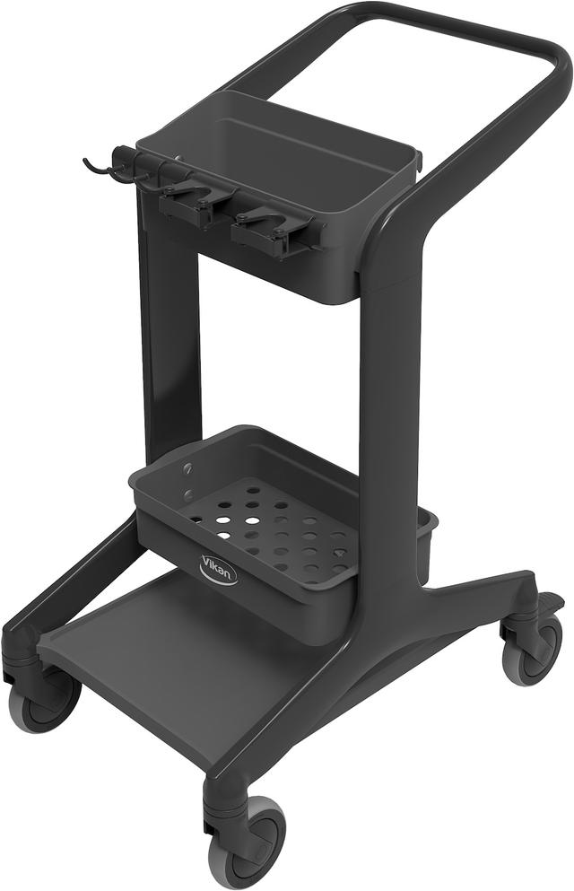 Vikan HyGo Mobile Cleaning Station, 780 mm, Black