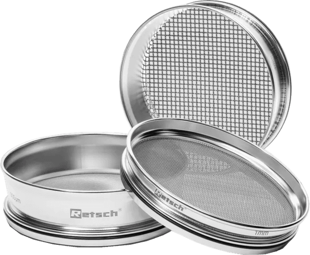 Test sieve 4.00 mm, ø 200 mm, height 50 mm, ISO 3310/1, stainless steel, wire gauze