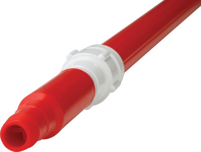 Aluminium Telescopic waterfed Handle w/metal coupling, 1600 mm, , Red