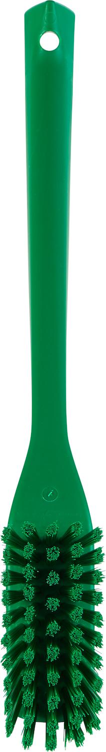 Narrow Cleaning Brush with Long Handle, 420 mm, Hard, Green