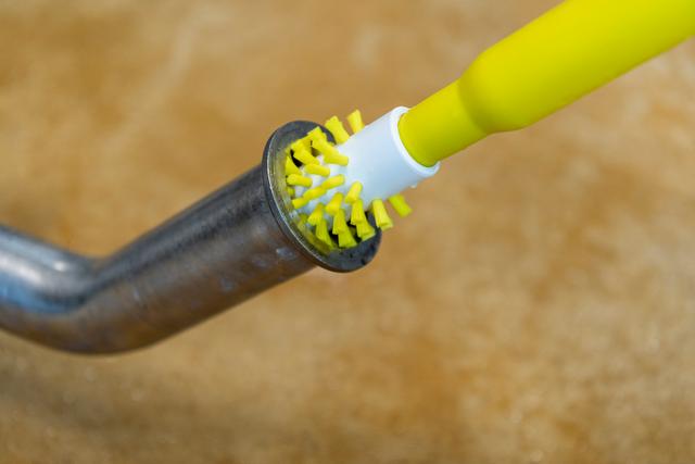 Pipe Cleaning Brush f/handle, Ø63 mm, 145 mm, Hard, Yellow