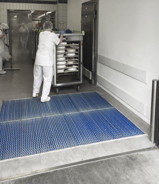 ProfilGate® i55 Aqua wet cleaning and disinfection system, WLH (mm) 764 x 1995 x 55, 1 x V2A-Tray, 4 x Grate