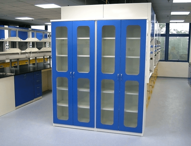 Advancelab Tall storage cabinet, (mm) 900 x 500 x 2100, glass doors, 5 shelvings, electrogalvanised steel