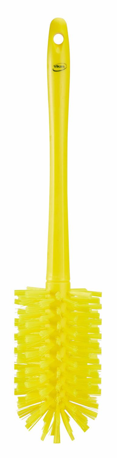 Pipe Brush w/handle, one piece, Ø90 mm, 430 mm, Medium/hard, Yellow